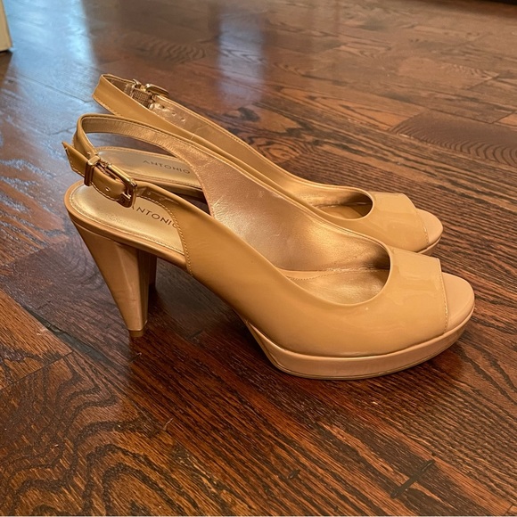 Antonio Melani Nude Patent Leather Heels - Picture 2 of 6